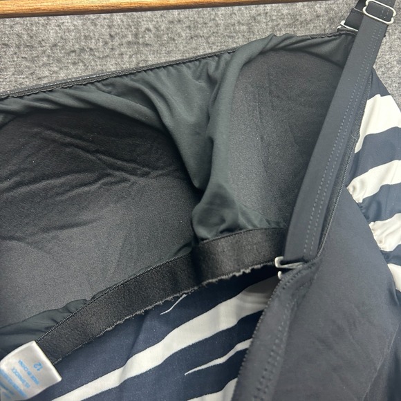 Venus Swimsuit One Piece Size 12 Black White Zebra Striped Bathing 90s - Picture 8 of 9